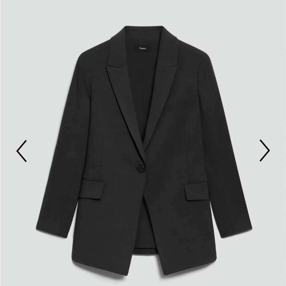 Theory Etiennette Blazer in Good Wool - Picture 4 of 6